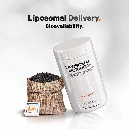 Liposomal Moringa+, 180 Capsules, CDE