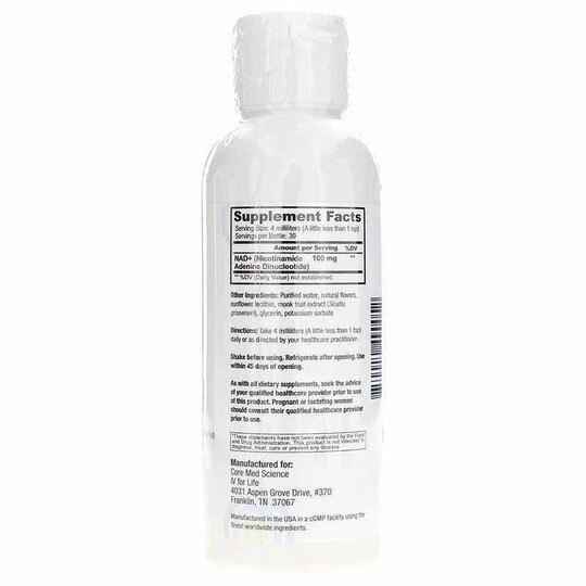 Liposomal NAD+, 4 Oz, CMS