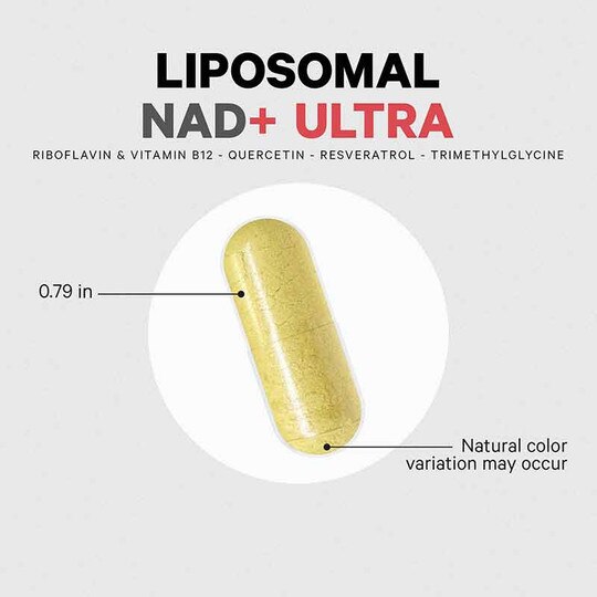 Liposomal NAD+ Ultra, 90 Capsules, CDE