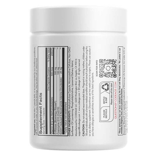 Liposomal NADH+, 60 Capsules, CDE