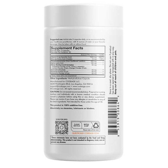 Liposomal Vitamin C +, 180 Capsules, CDE
