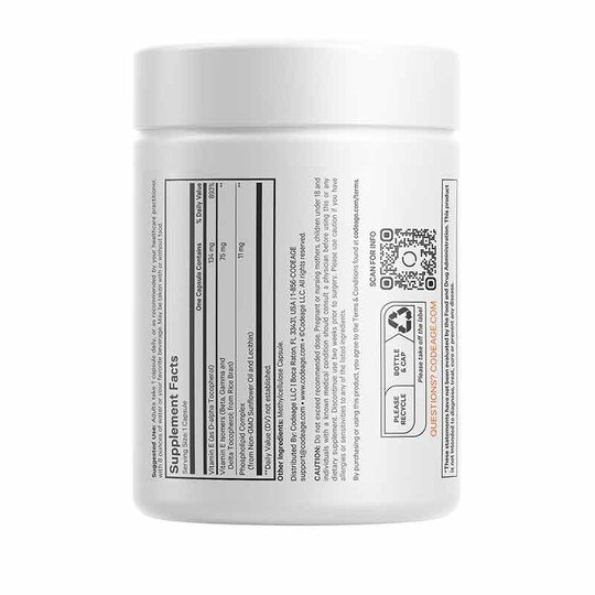 Liposomal Vitamin E+, 90 Capsules, CDE