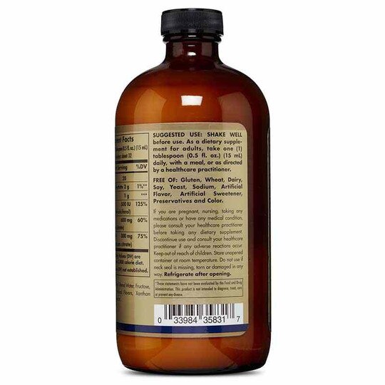 Liquid Calcium Magnesium Citrate with Vitamin D3, 16 Oz, SLG