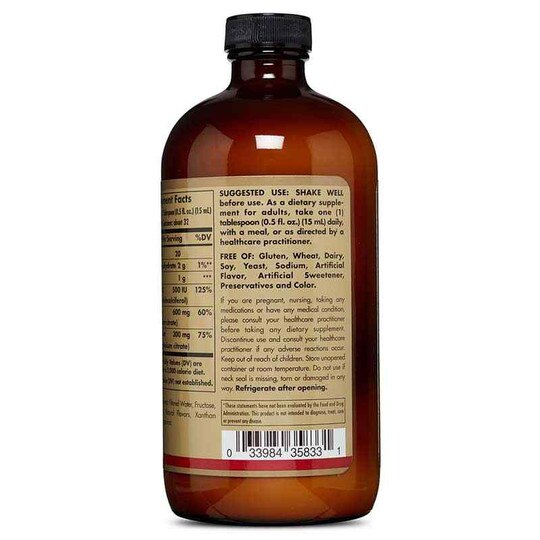 Liquid Calcium Magnesium Citrate with Vitamin D3, 16 Oz, SLG