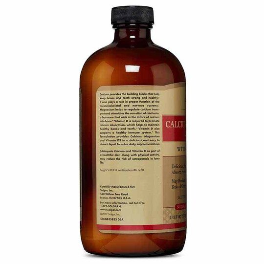 Liquid Calcium Magnesium Citrate with Vitamin D3, 16 Oz, SLG