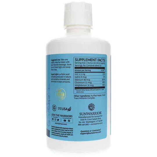 Liquid Light Fulvic Minerals, 32 Oz, SUW