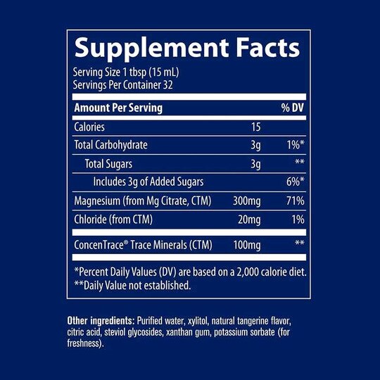 Liquid Magnesium 300 Mg Tangerine, 16 Oz, TMR