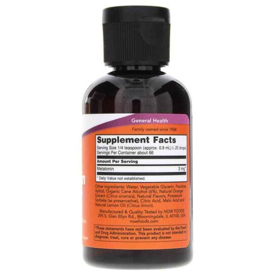 Liquid Melatonin, 2 Oz, NOW