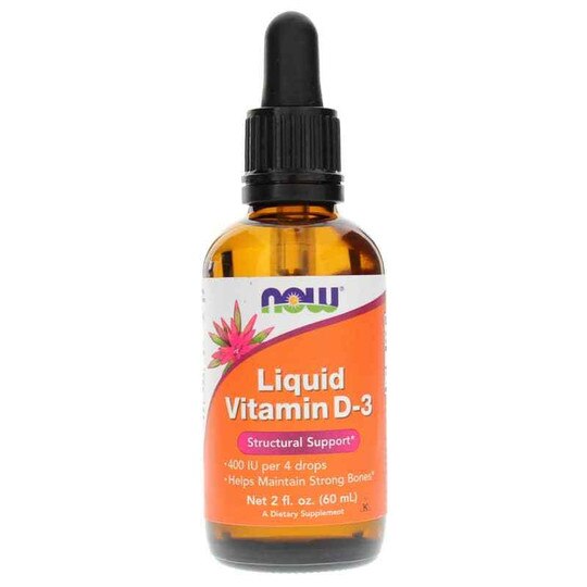 Liquid Vitamin D-3 400 IU, 2 Oz, NOW