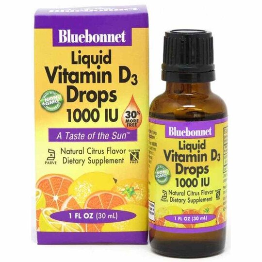 Liquid Vitamin D3 Drops 1000 IU, 1 Oz, BB