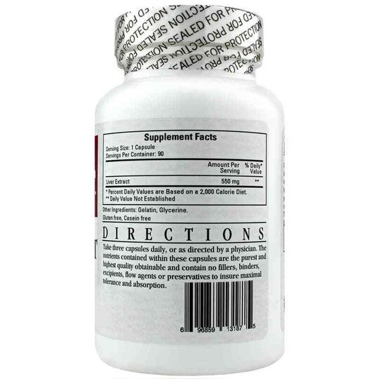 Liver Extract, 90 Capsules, CR