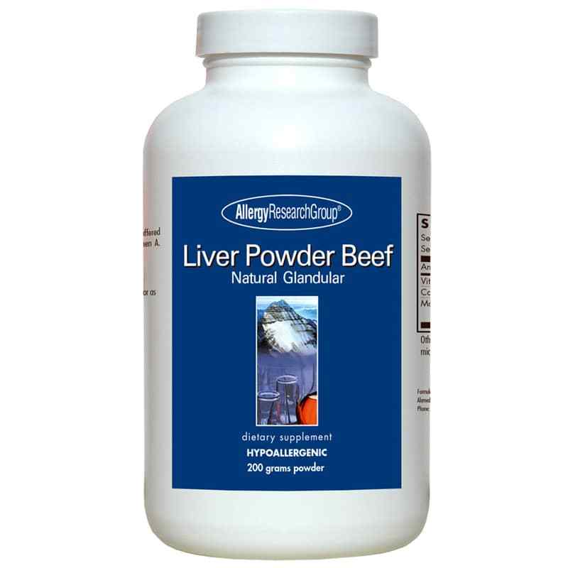 Liver Powder Beef Natural Glandular, Allergy Research Group