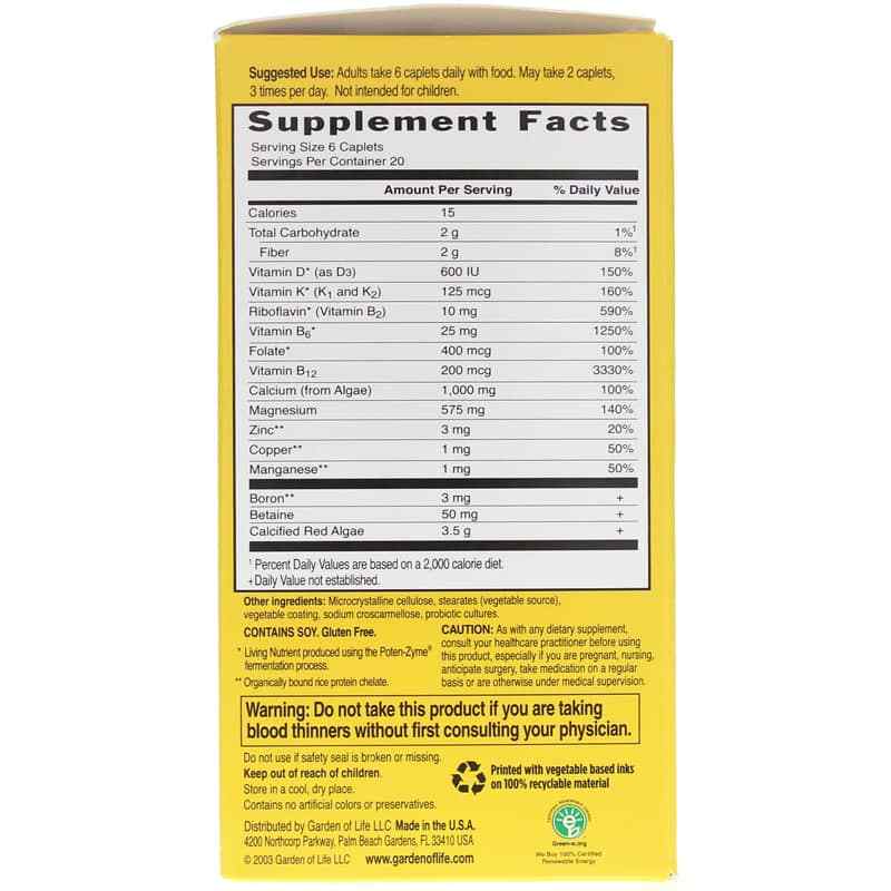 Living Calcium Advanced, Garden of Life