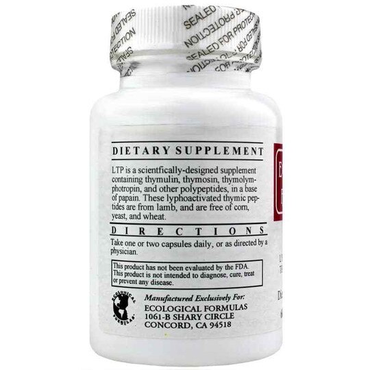 LTP Lyphoactivated Thymic Peptides, 60 Capsules, ECF