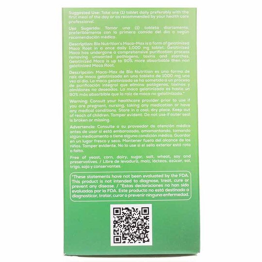 Maca-Max 1000 Mg, 30 Tablets, BNU