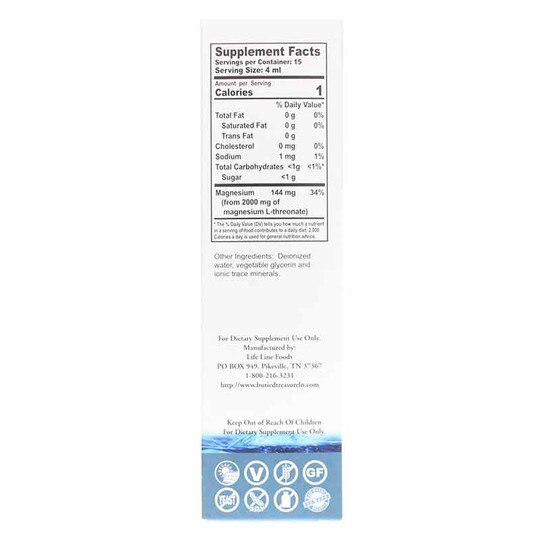 Mag L-Threonate 2000 Mg, 2 Oz, BTN