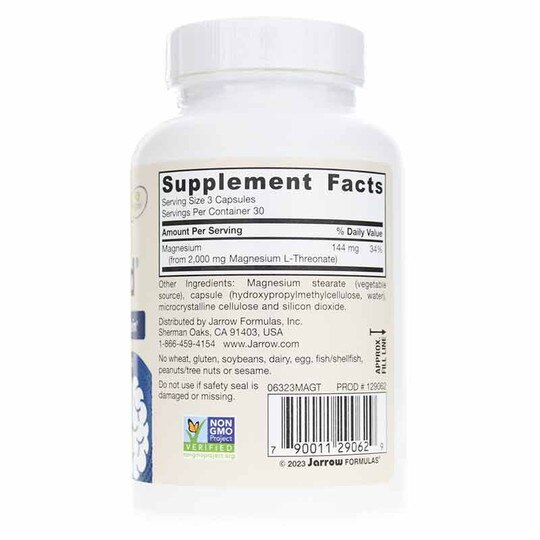 MagMind Magnesium L-Threonate, 90 Veg Capsules, JRF