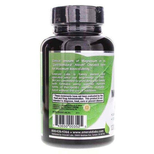 Magnesium 400 Mg, 120 Veg Capsules, EMD