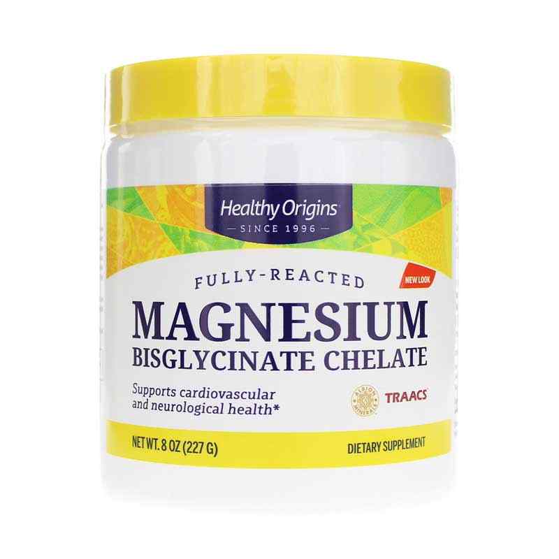 Magnesium Bisglycinate Chelate Powder, Healthy Origins