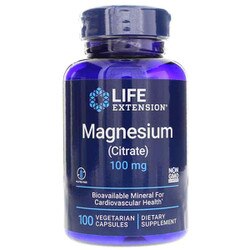 Magnesium (Citrate), 100 mg, 100 vegetarian capsules