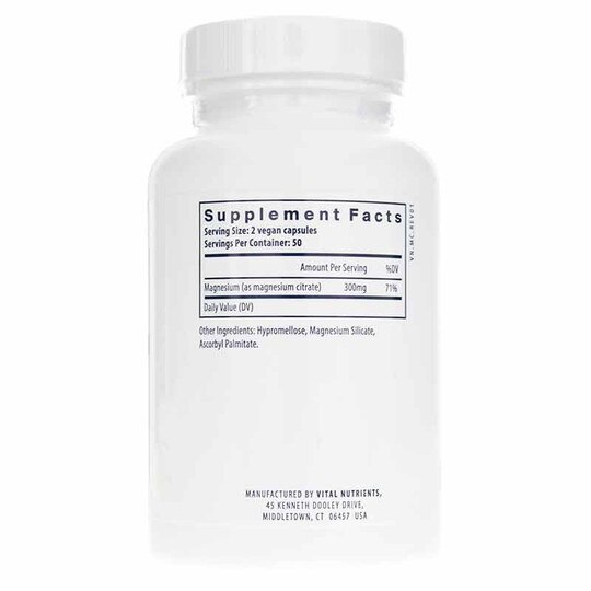 Magnesium (citrate) 150 Mg, 100 Veg Capsules, VTN