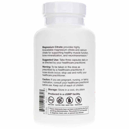 Magnesium Citrate, 120 Capsules, ND