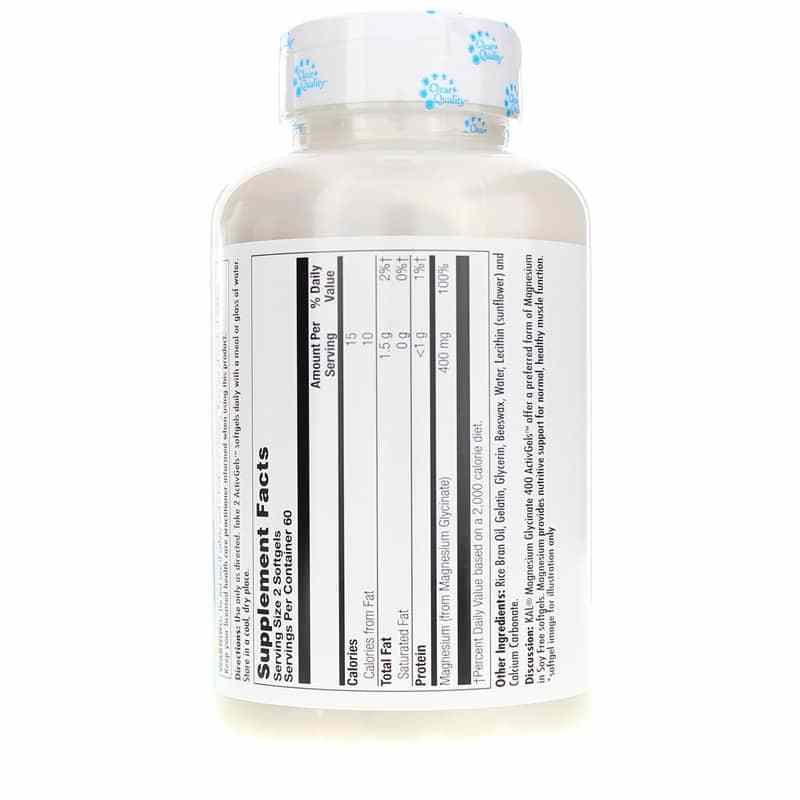 Magnesium Glycinate 400 ActivGels, Kal