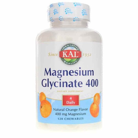 Magnesium Glycinate 400 Mg Chewables, Kal