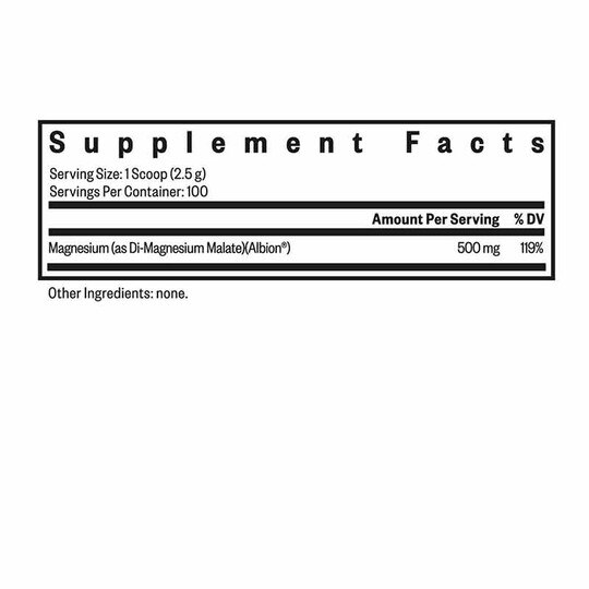 Magnesium Malate 500 Mg Powder, 8.82 Oz, SKH