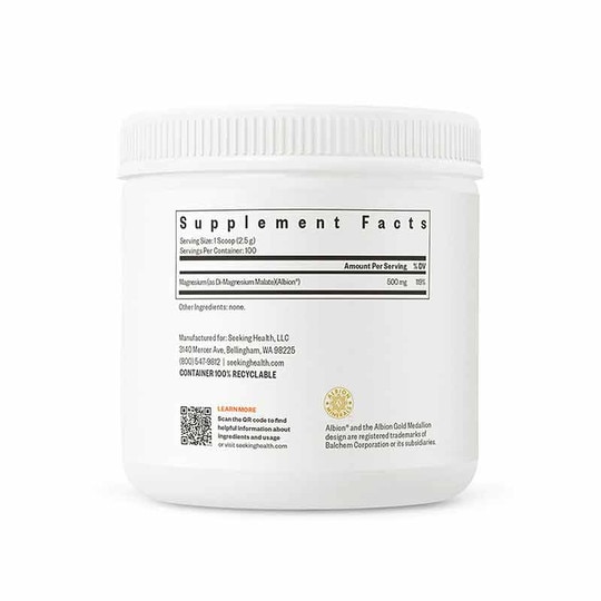 Magnesium Malate 500 Mg Powder, 8.82 Oz, SKH