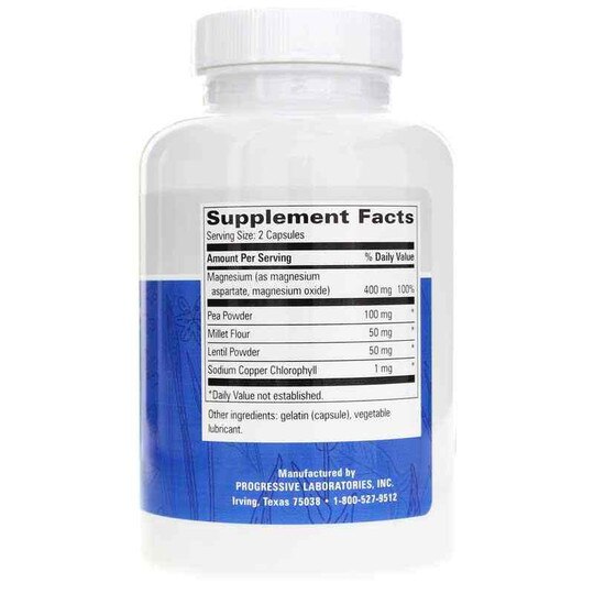 Magnezyme Naturally Chelated Magnesium, 200 Capsules, PGL