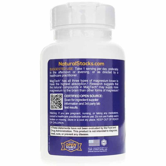 MagTech Brain Magnesium Complex, 90 Veg Capsules, NSK