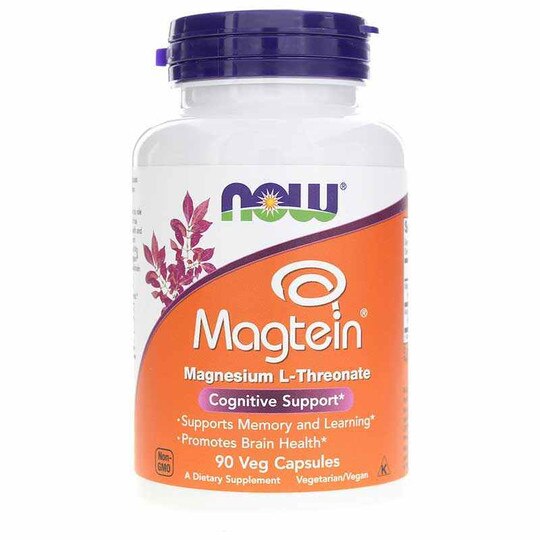 Magtein Magnesium L-Threonate, 90 Veg Capsules, NOW