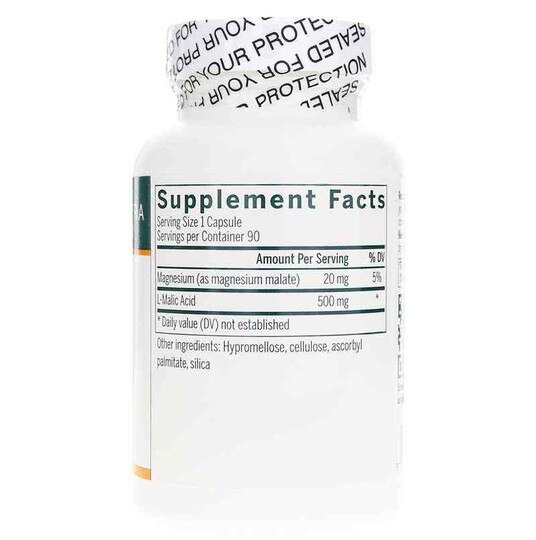 Malic Acid, 90 Veg Capsules, GEN