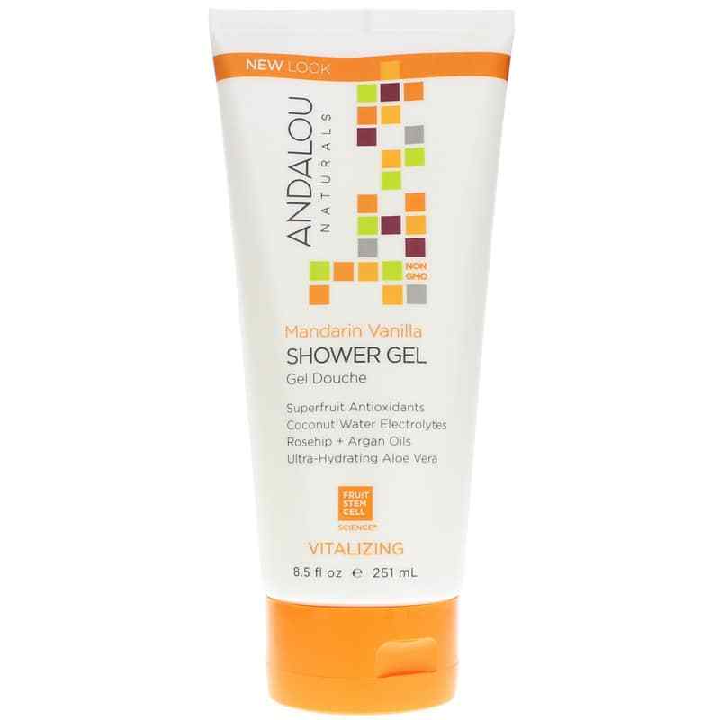 Mandarin Vanilla Shower Gel, Andalou Naturals