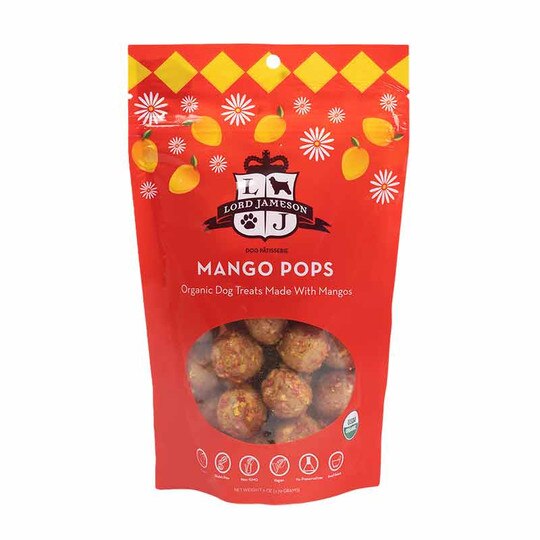 Mango Pops Vegan Dog Treats, 6 Oz, LJ