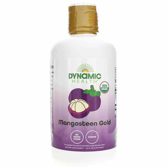 Mangosteen Gold Certified Organic Mangosteen 100 Juice, Dynamic Health