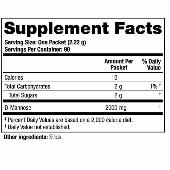 Mannose One D-Mannose, 90 Packets, THGX