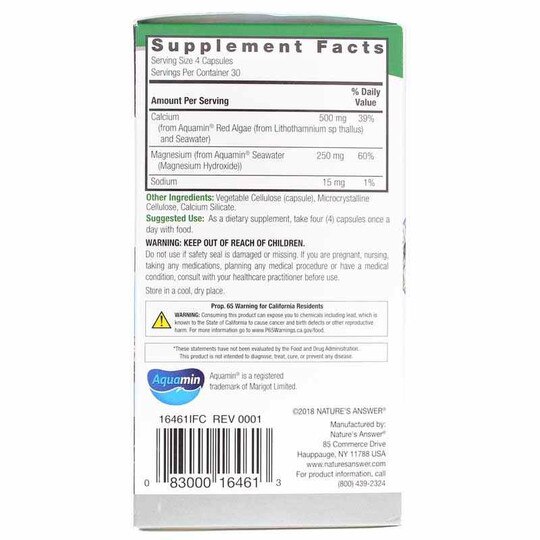 Marine Based Cal-Mag, 120 Veg Capsules, NAN