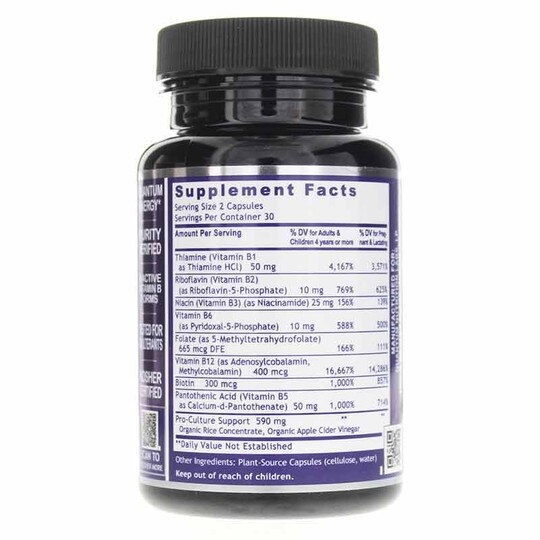 Max Energy Bs Capsules, 60 Veg Capsules, QNL