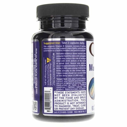 Max Energy Bs Capsules, 60 Veg Capsules, QNL