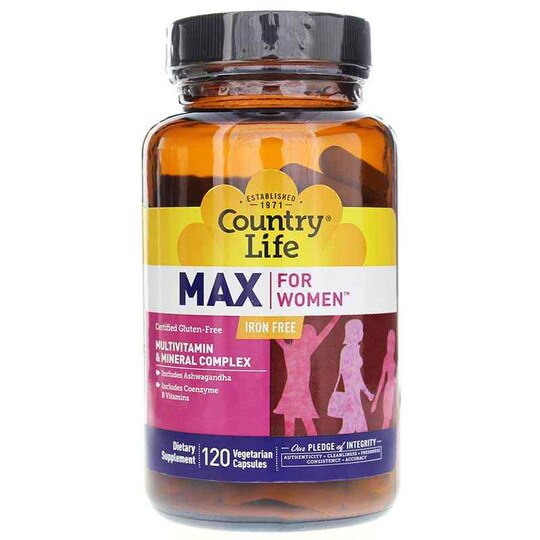 Max For Women Iron Free, 120 Veg Capsules, CTL