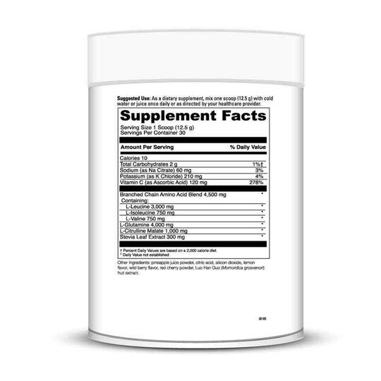 Maxi-BCAA Powder Raspberry Lemonade, 30 Servings, DL