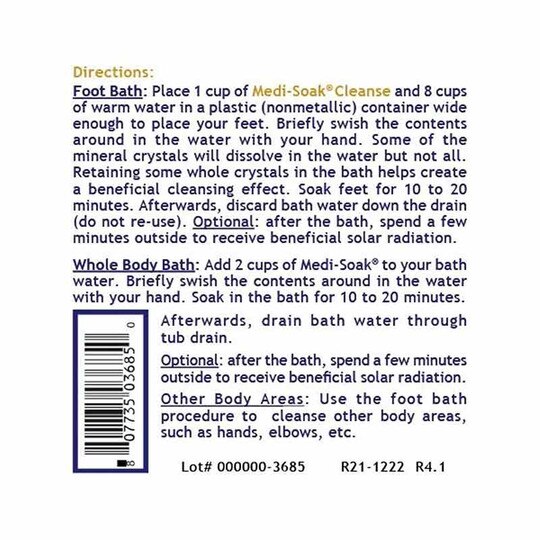 Medi-Soak Cleanse Premium Bath Salt Formula, 2 Lbs, PRL