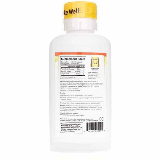 Medical Grade Manuka Honey Nutralize Lemon Peach, 6.8, MKG