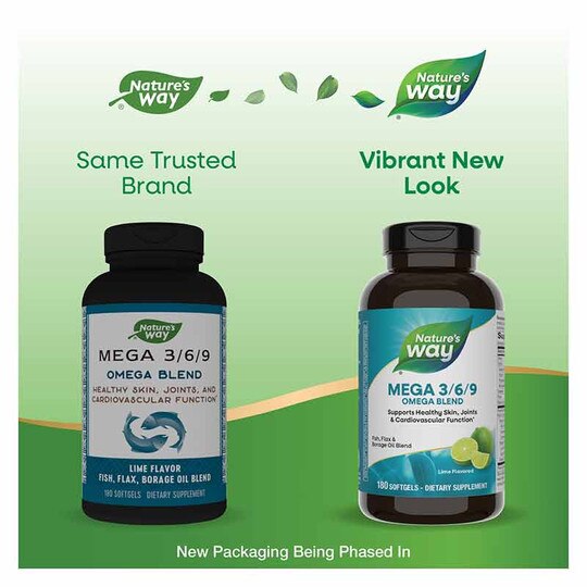Mega 3-6-9 Omega Blend, 180 Softgels, NWA