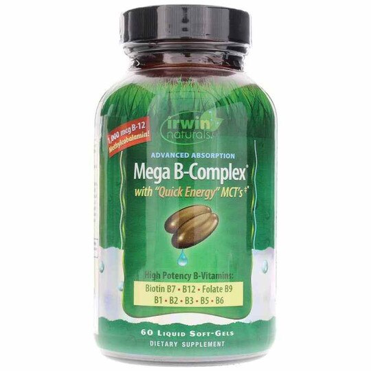 Mega B-Complex, 60 Liquid Softgels, IRN