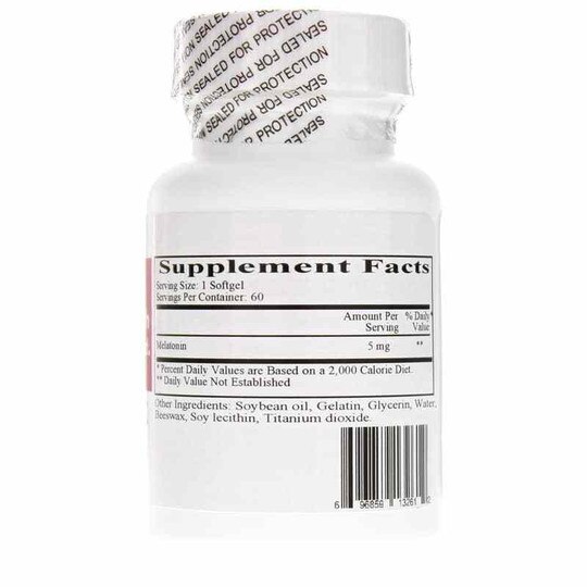 Melatone 5 Mg, 60 Softgels, CR