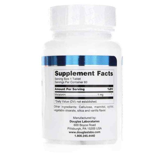 Melatonin 1 Mg, 60 Tablets, DGL