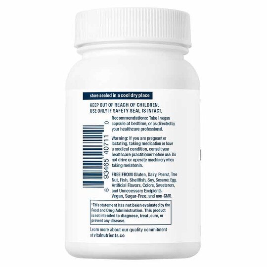 Melatonin 10 Mg, 60 Veg Capsules, VTN
